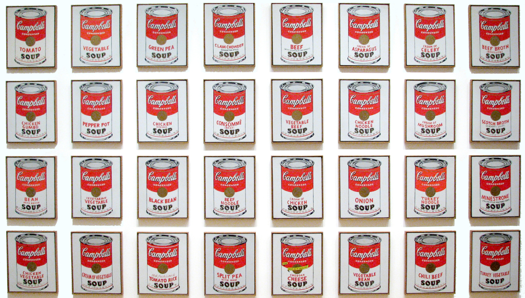 Slika 1 - Andy Warhol - Limenke Campbell`s juhe, 1962.