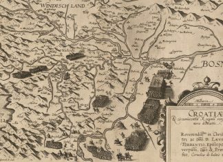 ‘Govor za Hrvatsku’ – 500. godina od Frankapanovog vapaja Europi 'Ostatci ostataka Hrvatskog Kraljevstva' na karti iz 1593. godine (autor Gerard de Jode).